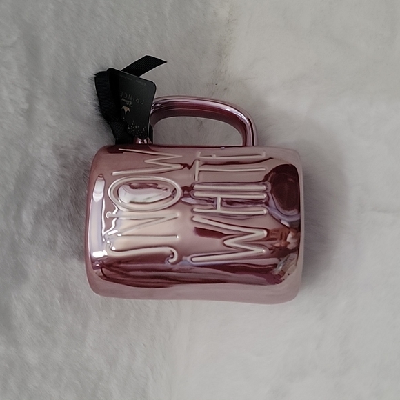 Rae Dunn Iridescent Red Snow White Tea Coffee Mug Cup - Picture 2 of 6